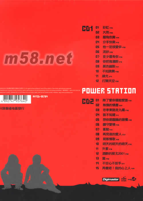 就是紅光輝全紀錄專輯背面圖片