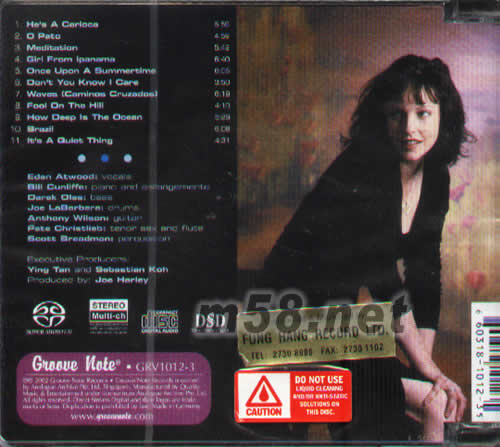 THE BOSSA NOVA SESSION專輯背面圖片