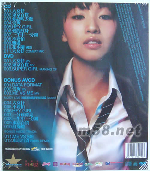 SUPER GIRL (第二版)專輯背面圖片