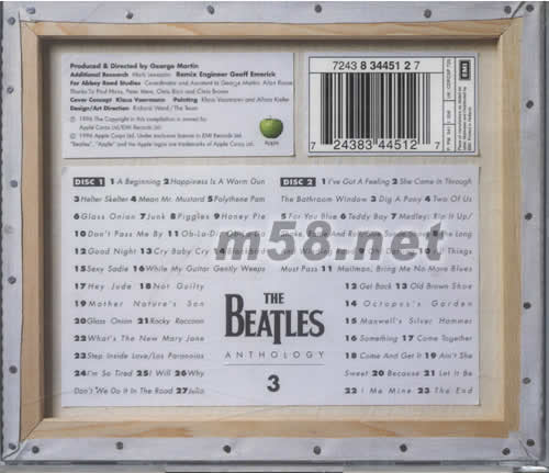 ANTHOLOGY 3(UK版)專輯背面圖片