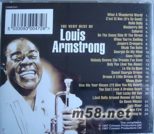 THE VERY BEST OF LOUIS ARMSTRONG專輯背面圖片