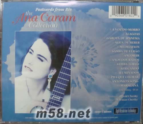 THE ANA CARAM COLLECTION專輯背面圖片