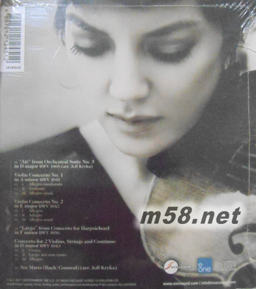 AIR THE BACH ALBUM 首演世界小提琴音樂會專輯背面圖片