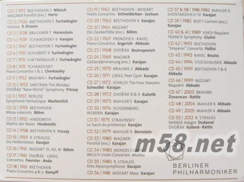The Edition Of The Century (Limited E柏林愛樂 百年傳奇 完全典藏版 (1913-2013) (50CD大套裝)套裝內容圖片
