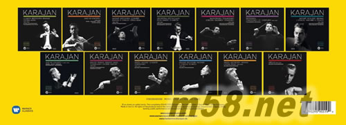 卡拉揚(yáng)全集 THE WARNER CLASSICS KARAJAN OFFICIAL REMASTERED EDITION(101CD大套裝)專輯正面圖片