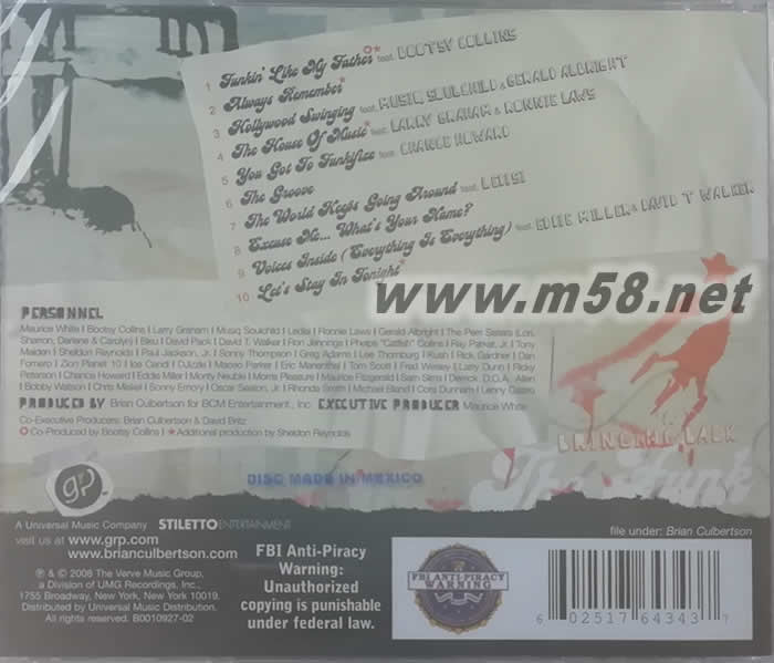 Bringing Back The Funk 美版專輯背面圖片