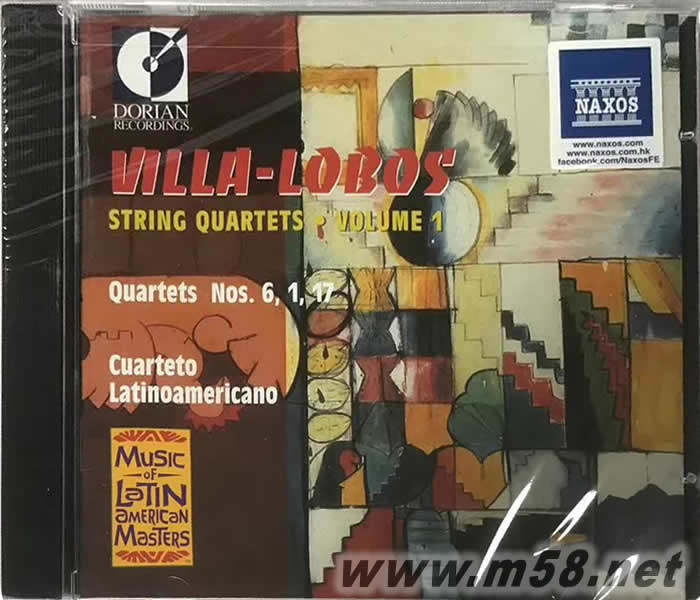 維拉羅柏斯 弦樂四重量奏 VILLA-LOBOS STRING QUARTETS VOL 4專輯正面圖片