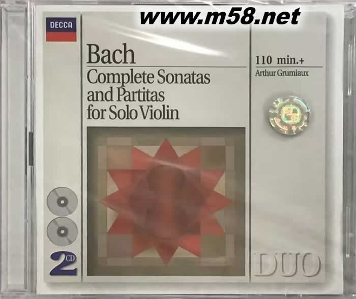 Bach Complete Sonatas and Partitas for Solo Violin無伴奏小提琴奏鳴曲與組曲(白色封面雙CD)專輯正面圖片