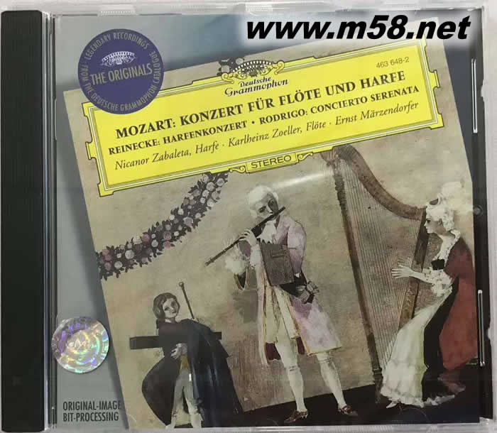 NICANOR ZABALETA 莫札特/長笛與豎琴協奏曲 大禾花版專輯正面圖片