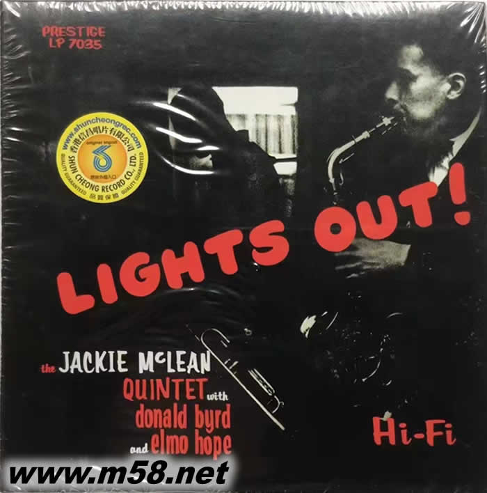 LIGHTS OUT! 爵士薩克斯大師專(zhuān)輯正面圖片