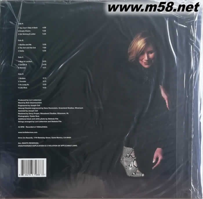 女孩與貓 THE GIRL AND THE CAT (民謠歌后)180g 45RPM LP 黑膠專輯背面圖片