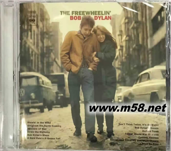 The Freewheelin 自由自在的巴布狄倫專輯正面圖片