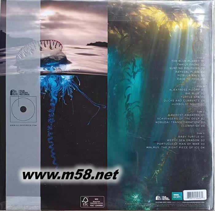 BLUE PLANET II 藍色星球電影原聲 黑膠專輯背面圖片