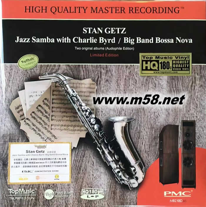 JAZZ SAMBA WITH CHARLIE BYRD Big Band Bossa Nova 雙黑膠 藍(lán)膠 限量版專輯正面圖片